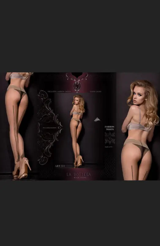 Beautiful Tights Nero with Luxurious Stripe Design for Ultimate Comfort