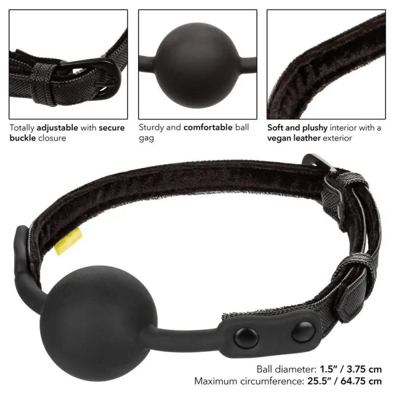 Boundless Ball Gag in Body-Safe Silicone and Vegan Leather