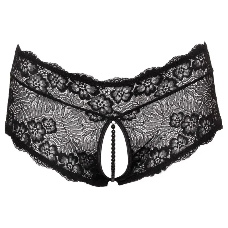 Cottelli Curves Panties with Stimulating Pearl Chain and Delicate Lace