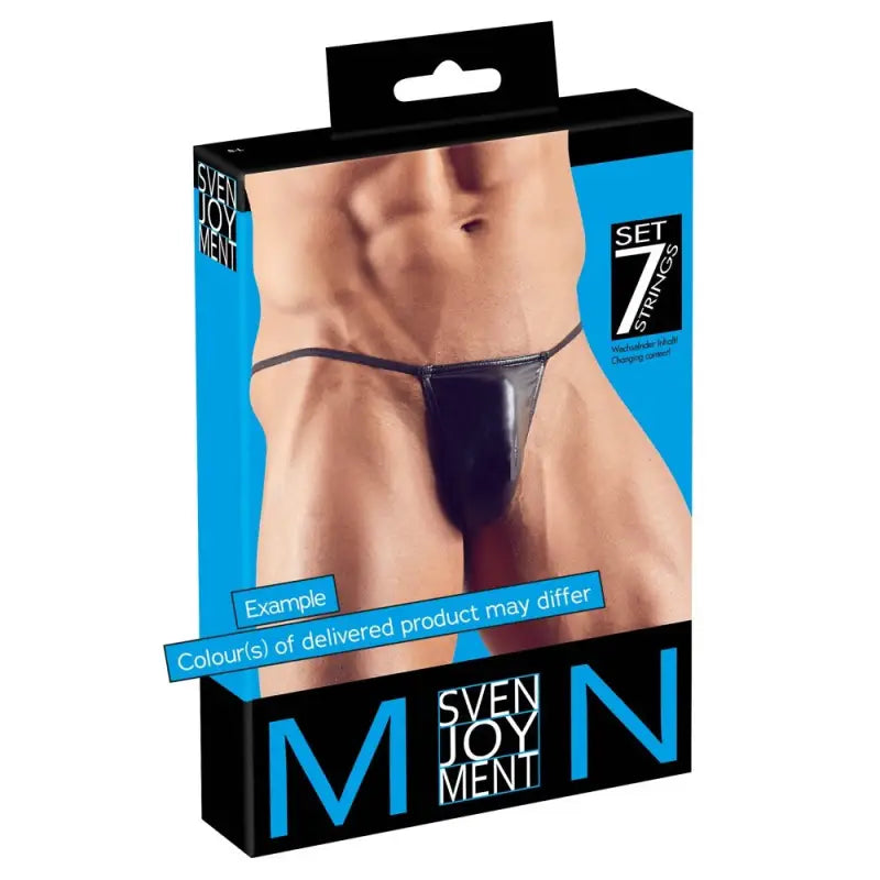 Cottelli Set of 7 G String Pouches for Enhanced Male Elegance