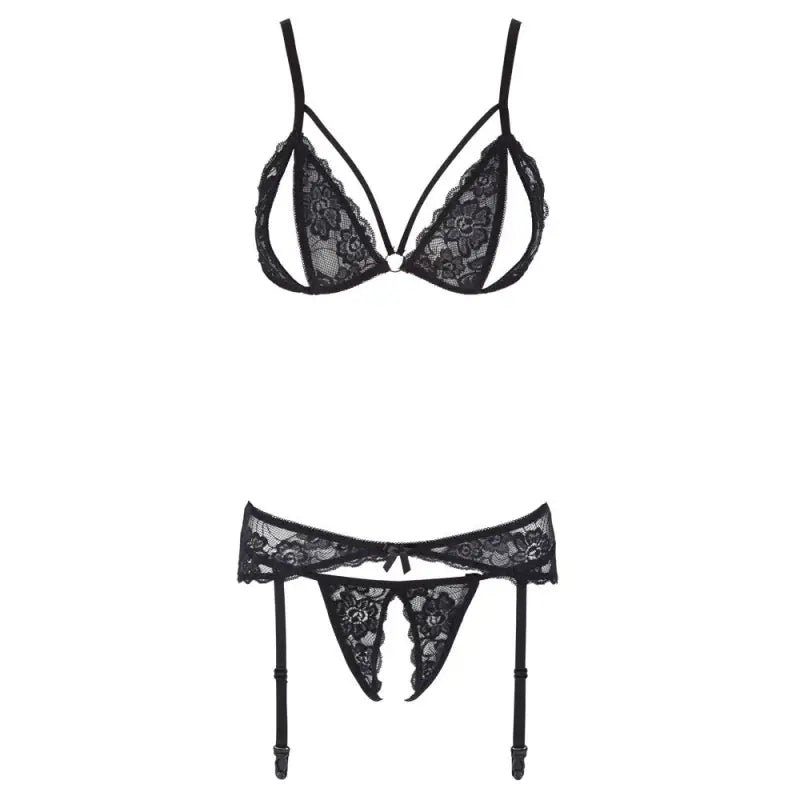 Cottelli Suspender Open Set for Elegant Underwear Collections