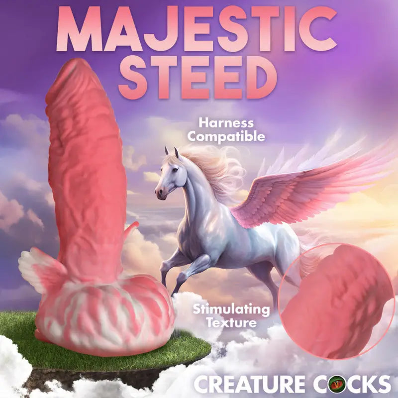 Creature Cocks Pegasus Peacker Dildo with Suction Cup for Fantasy Play