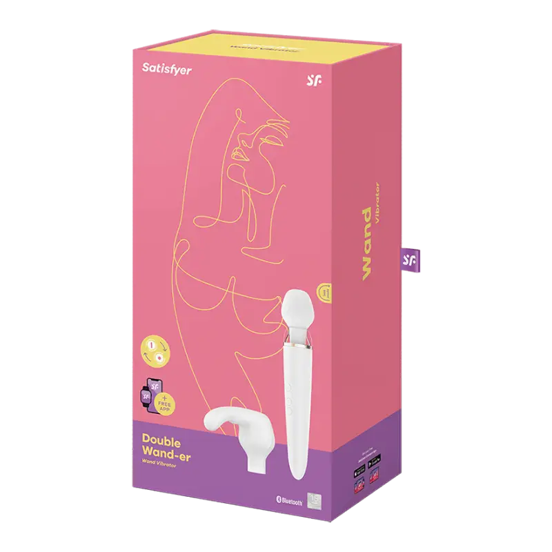 Satisfyer Double Wand-er white incl. Bluetooth and App