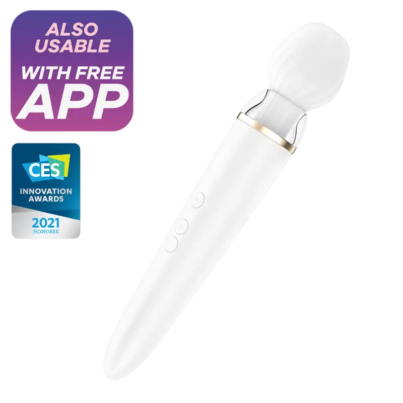 Satisfyer Double Wand-er white incl. Bluetooth and App