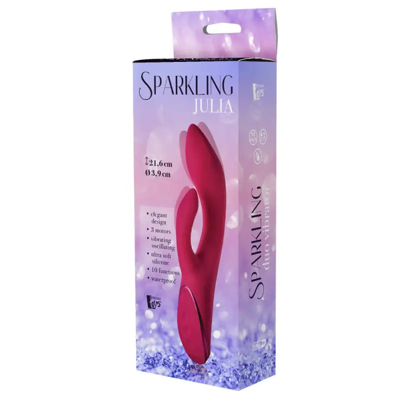 Discover Pleasure with the Sparkling Julia Duo Vibrator and Magnetic USB Cable