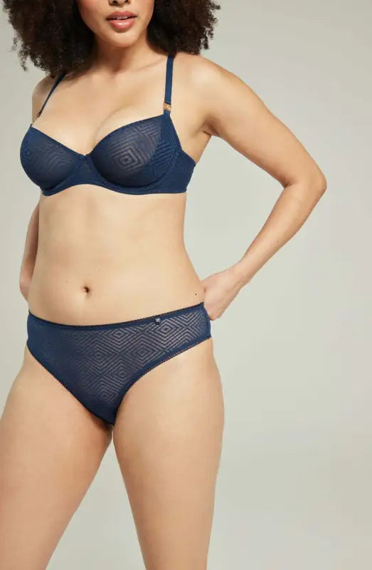 Discover Sheer Deco High Leg Brief for an Everyday Silhouette