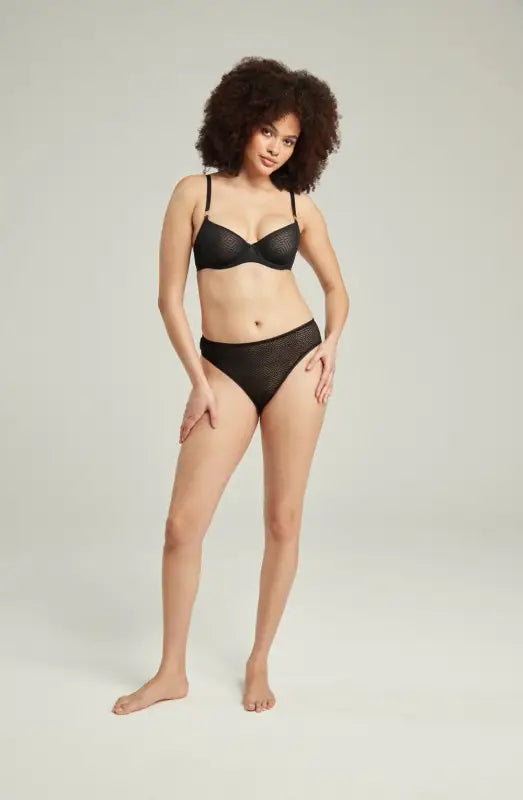Discover Sheer Deco High Leg Brief for an Everyday Silhouette