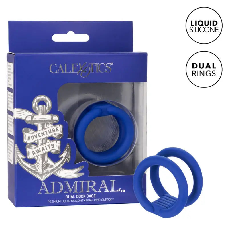 Discover the Admiral Dual Cock Cage with Liquid Silicone Enhancer