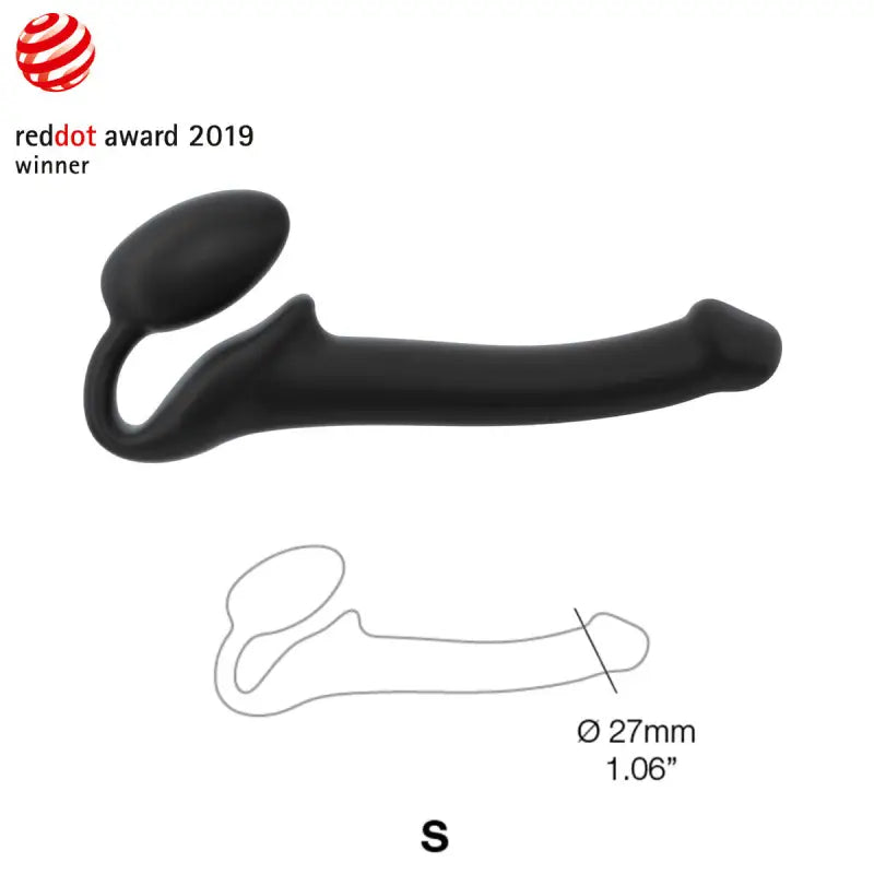 Strap On Me - Semi-Realistic Bendable Strap-On Black - S