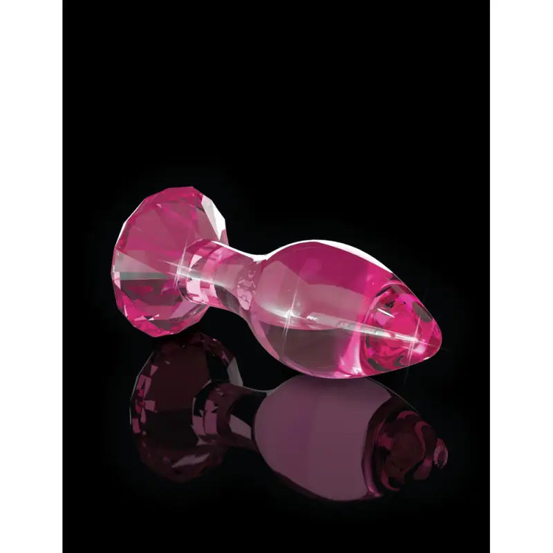 Discover the Elegance of Pink Crystal Glass Butt Plug