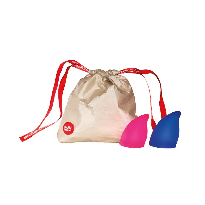Fun Factory Fun Cup Explore Kit Pink and Ultramarine - Menstrual Cups