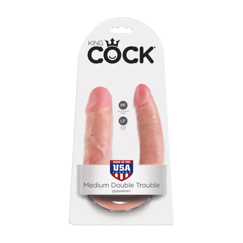 Discover the King Cock Medium Double Trouble Flesh Dildo Experience