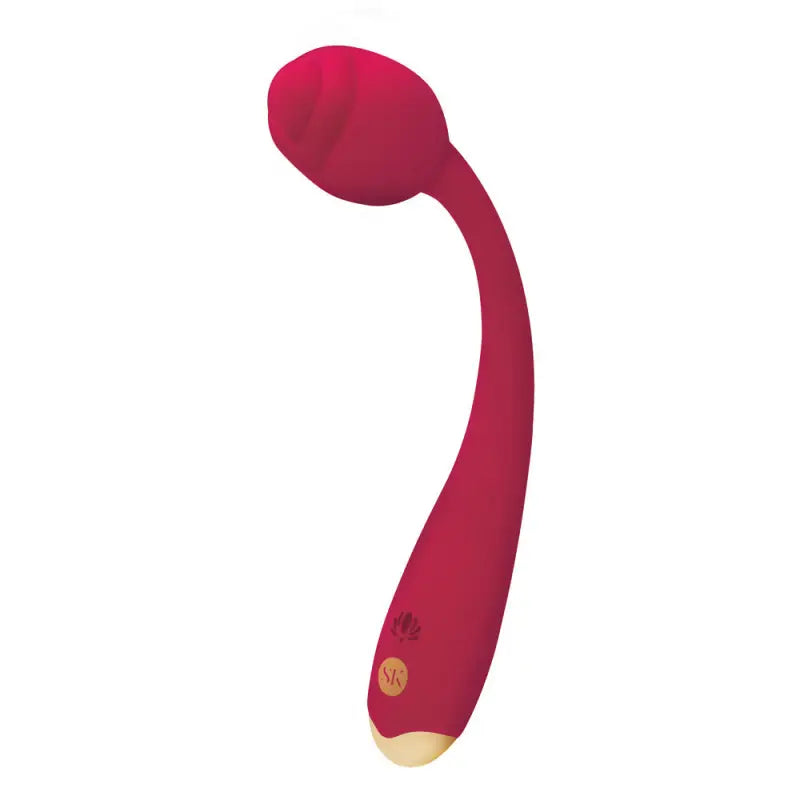 Discover the Secret Kisses Rosegasm Long Stem Vibrating Pleasure Toy