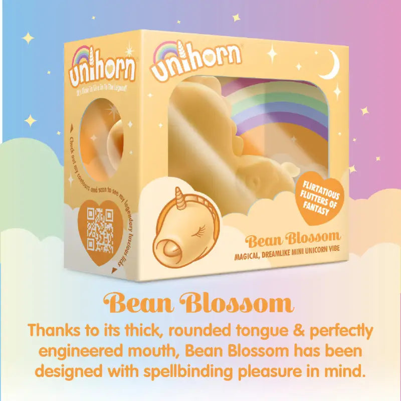 Discover the Unihorn Bean Blossom Flickering Tongue Unicorn Vibe