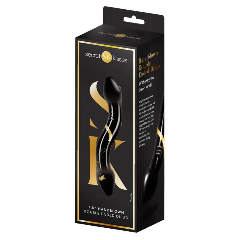 Double Ended Glass Dildo for Temperature Play and Secret Kisses