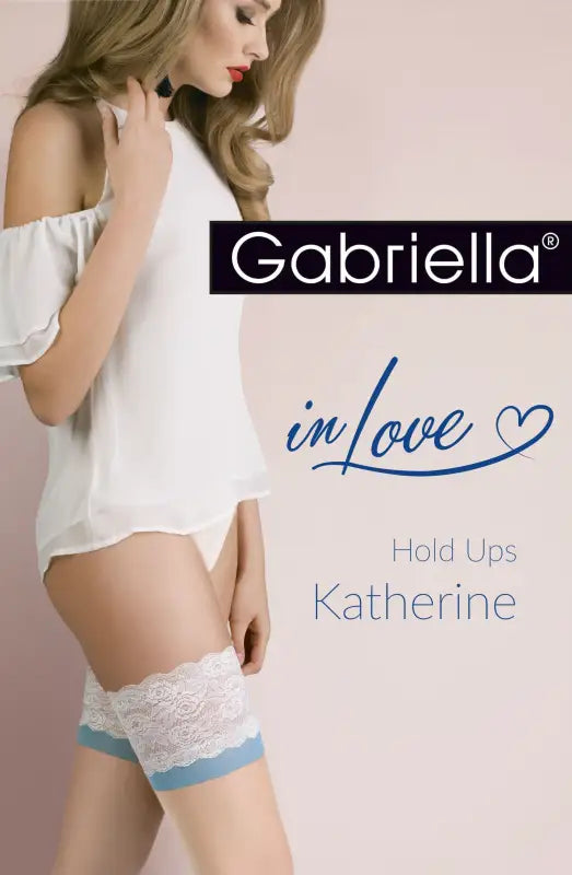 Elegant Katherine Hold Ups in Natural Blue Champagne for Ultimate Comfort