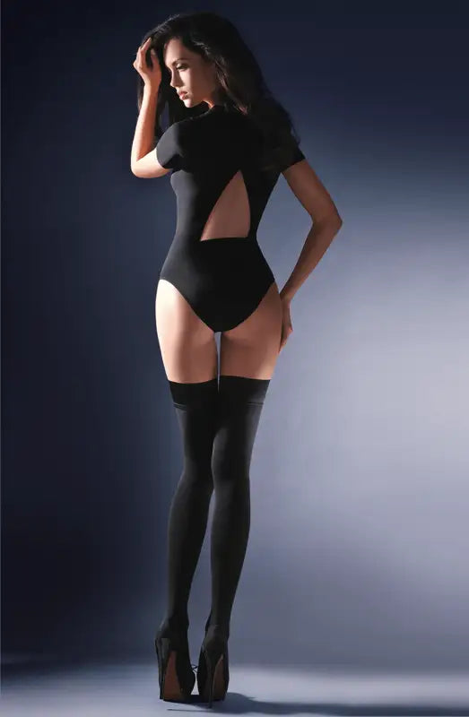 Elevate Elegance with Gabriella Calze Alva Hold Ups in Black