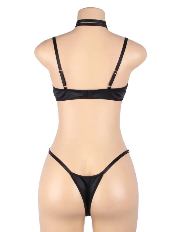 Elevate Elegance with YesX YX871 Hollow Cut Halter Bra Set