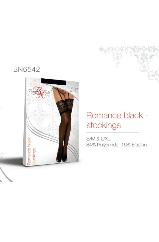 Elevate Intimacy with Beauty Night BN6542 Romance Stockings in Black