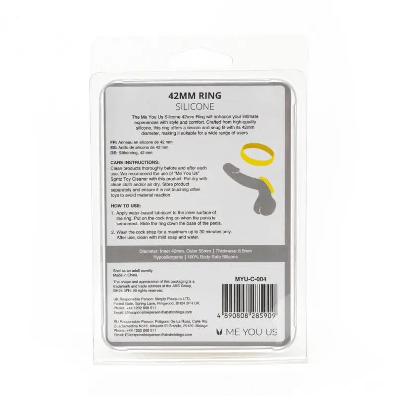 Elevate Intimacy with the Me You Us Silicone 42mm Ring for Men