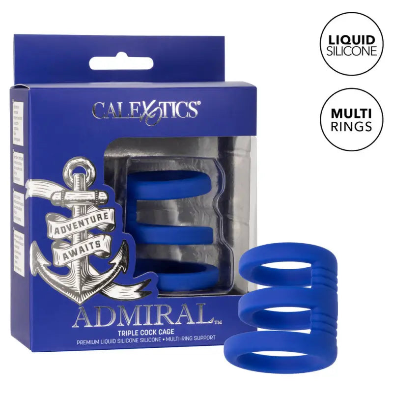 Elevate Performance with the Admiral Triple Cock Liquid Silicone Enhancer