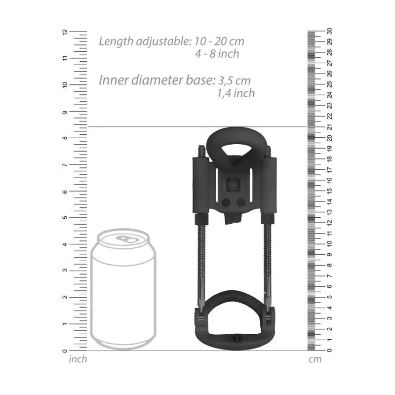 Elevate Pleasure with the Pumped Penis Extender Black