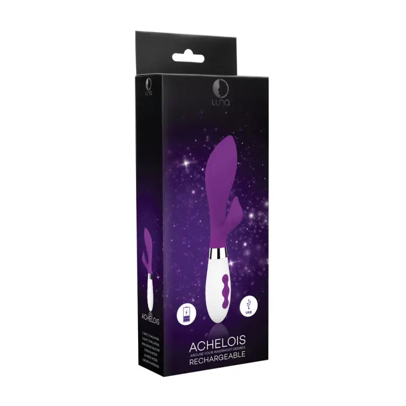 Experience Bliss with the Achelois Rechargeable Vibrator Purple