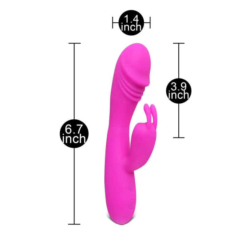 Experience Bliss with the USB Rechargeable 12 Speed Rabbit Vibrator