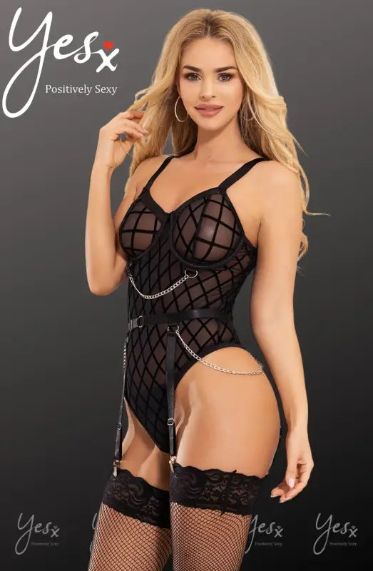Experience Bold Elegance with the YesX YX846 Black Bodysuit