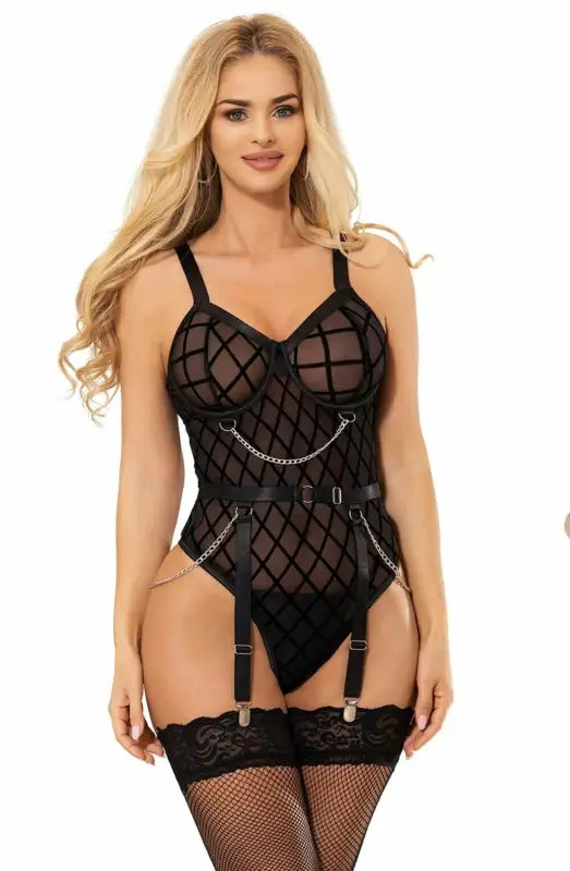 Experience Bold Elegance with the YesX YX846 Black Bodysuit
