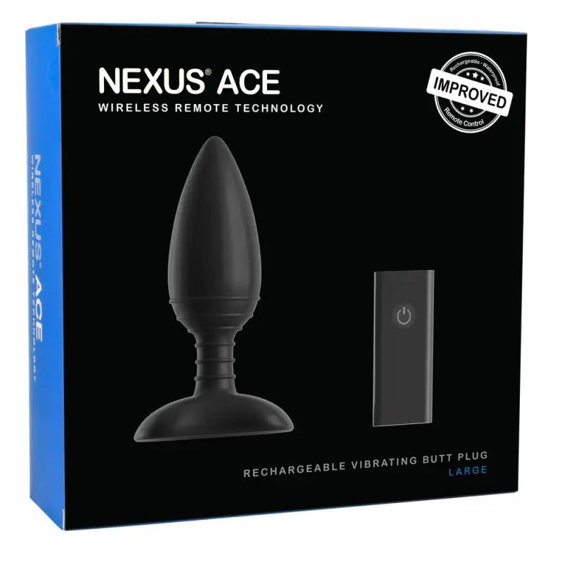 Experience Ecstasy with Nexus Ace Rechargeable Vibrating Butt Plug