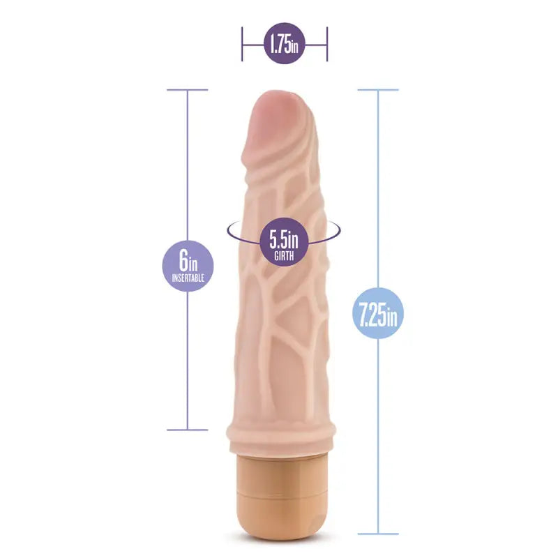 Experience Ecstasy with the Dr. Skin Cock Vibe from Blush Novelties