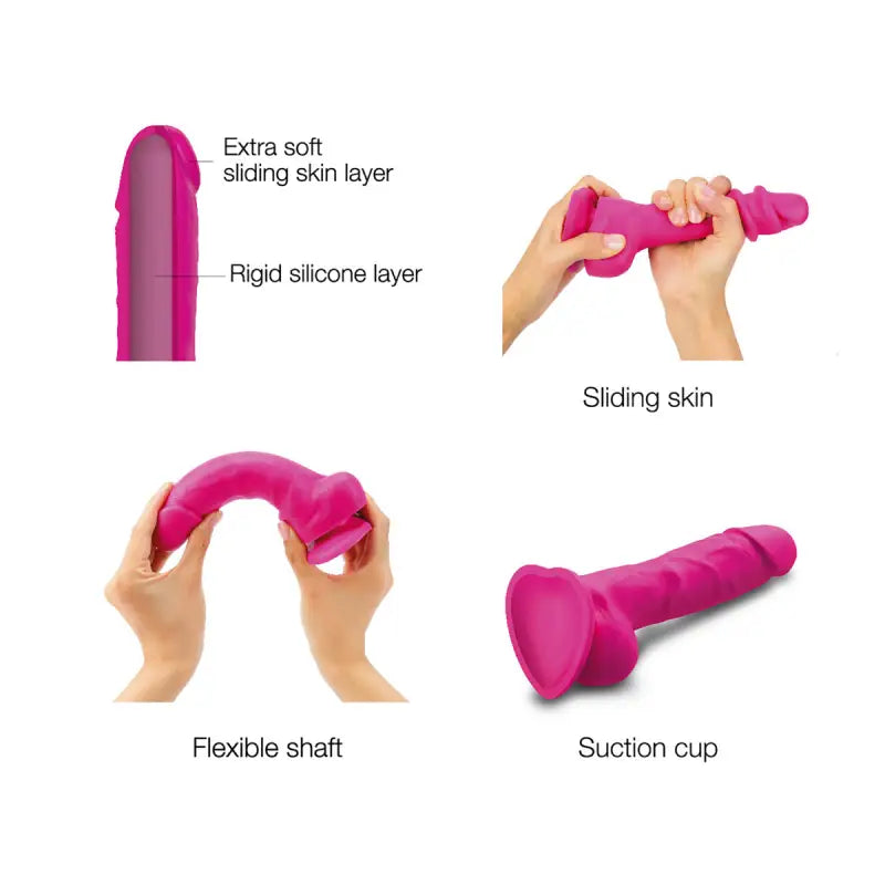 Strap On Me - Sliding Skin Fuchsia M