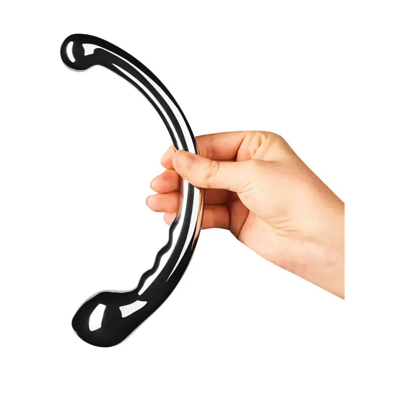Experience Ecstasy with the Wand Hoop Stainless Steel Dildo