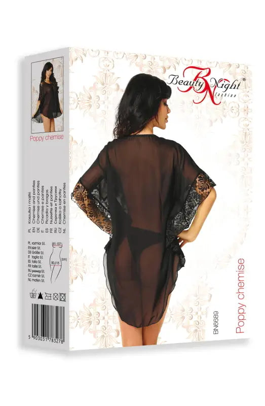 Experience Elegance with BN6689 Poppy Chemise from Beauty Night - One Size (S-L)