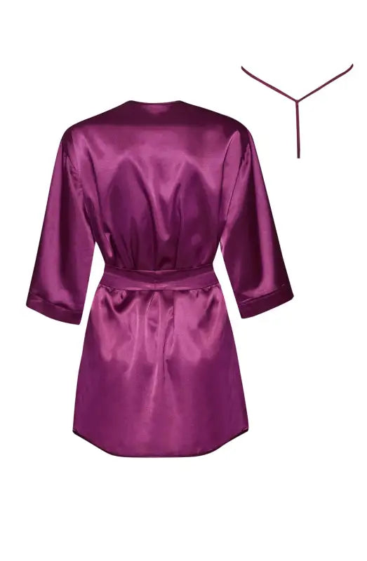 Experience Elegance with the Beauty Night BN6673 Peignoir Burgundy - One Size (S-L)