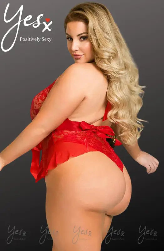 Experience Elegance with the YesX YX856Q Hot Red Teddy for Confident Women