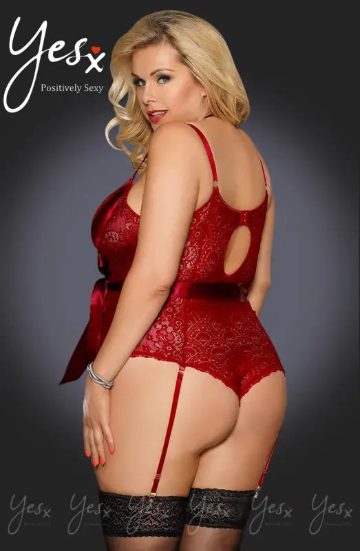 Experience Elegance with the YesX YX951Q Red Stunning Lace Body