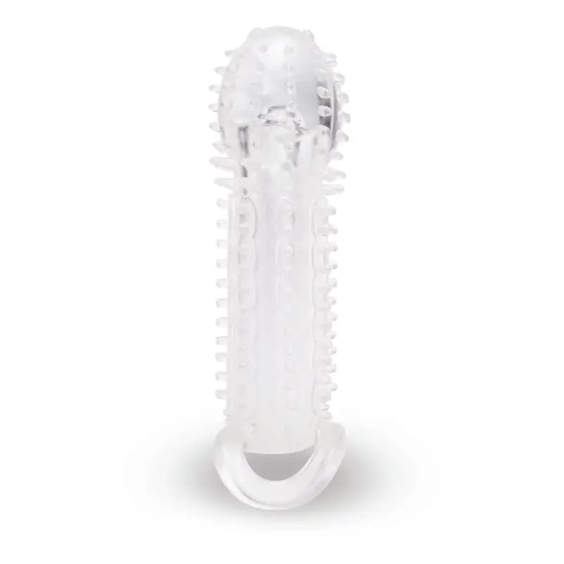 Experience Enhanced Pleasure with the Clear Textured Penis Extender