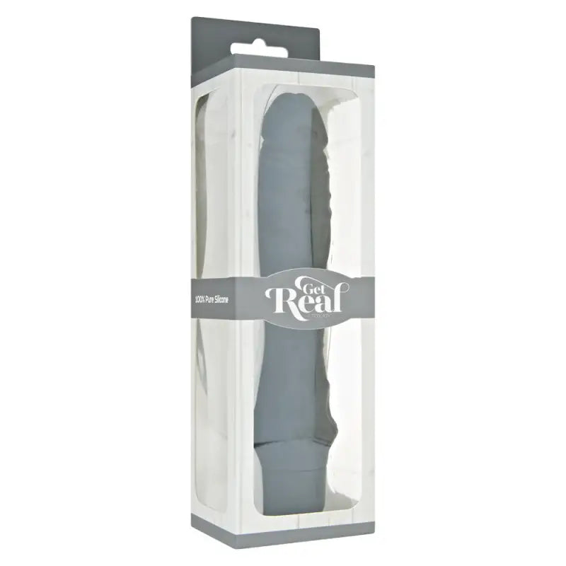Experience Exhilaration with the Real Classic Silicone Vibrator Black