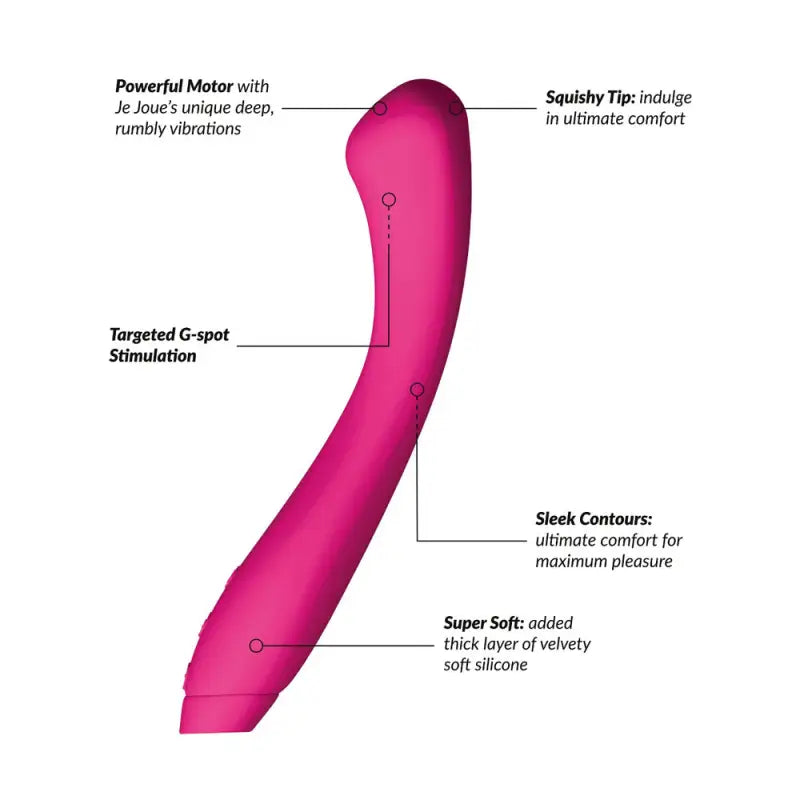 Experience Exquisite Pleasure with Joue Juno Sleek G-Spot Vibrator Fuchsia