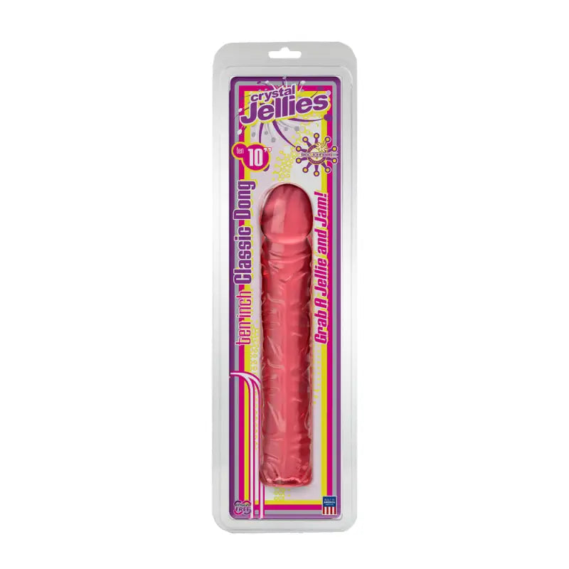 Experience Exquisite Satisfaction with the Classic 10 Inch Pink Jelly Dong