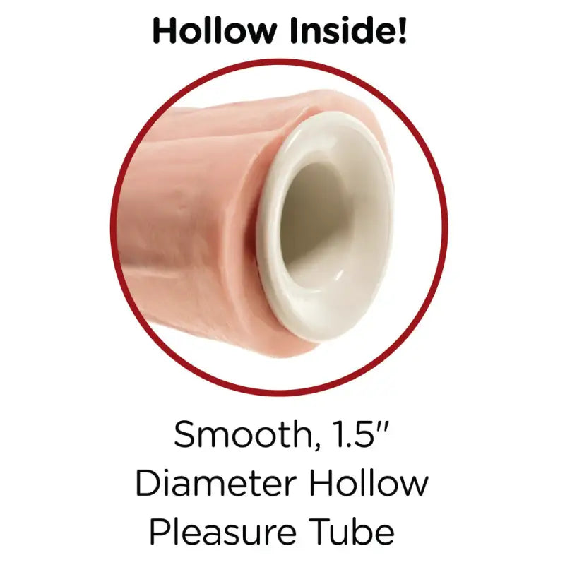 Experience Intense Pleasure with King Cock Flesh Two Cocks Hole Hollow StrapOn