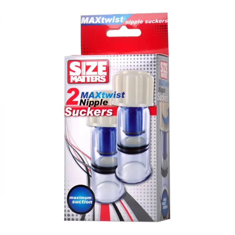 Experience Intense Pleasure with Size Matters Two Power Nipple Suckers