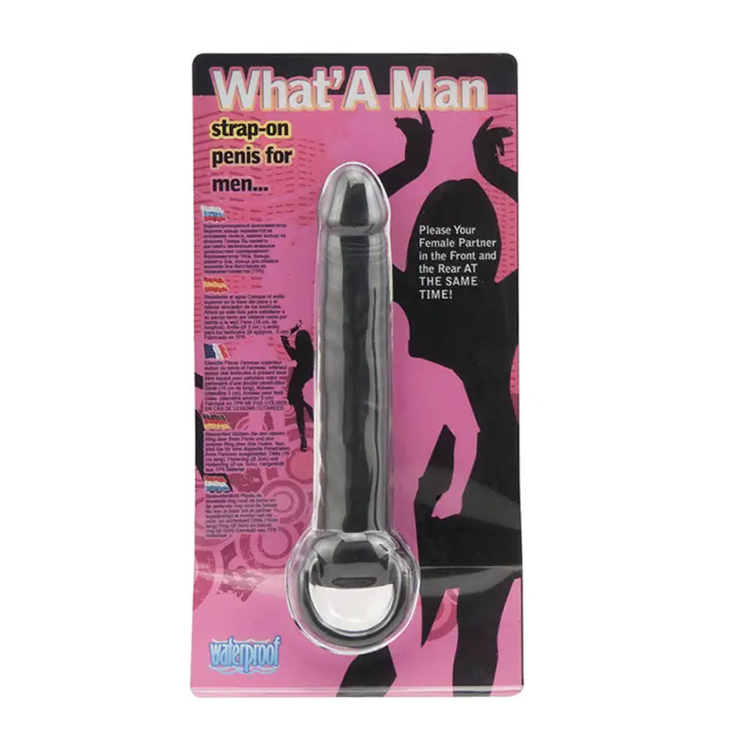 Experience Intense Pleasure With The Man Black Strap Double Penetrator