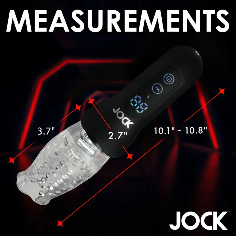 Experience Jock Spinning Thrusting Vibrating Masturbator Pleasure