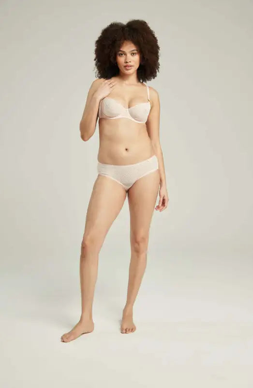 Experience Luxurious Comfort with Sheer Deco Hipster Brief Blush Pink
