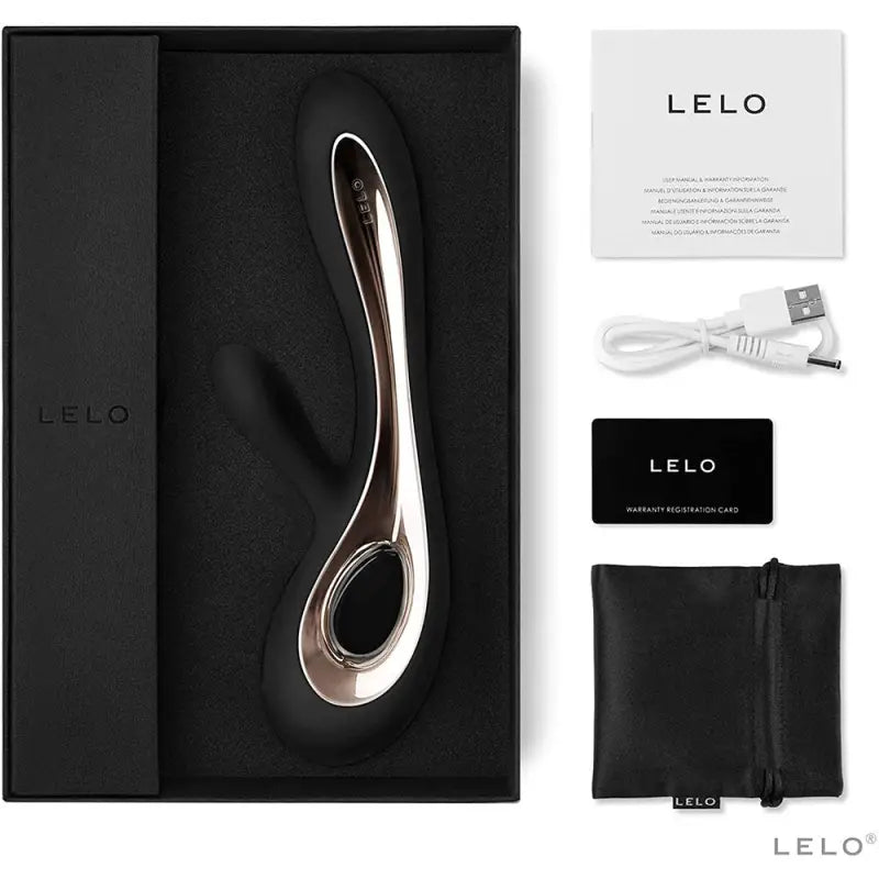 Experience Luxurious Pleasure with the Lelo Soraya Dual Rabbit Vibrator Black