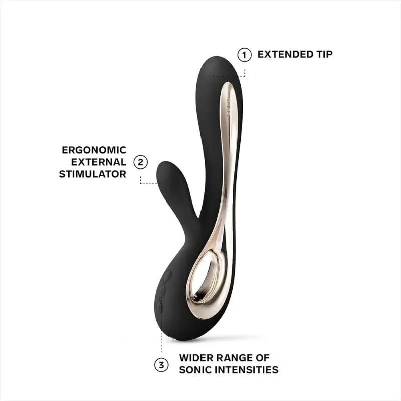Experience Luxurious Pleasure with the Lelo Soraya Dual Rabbit Vibrator Black