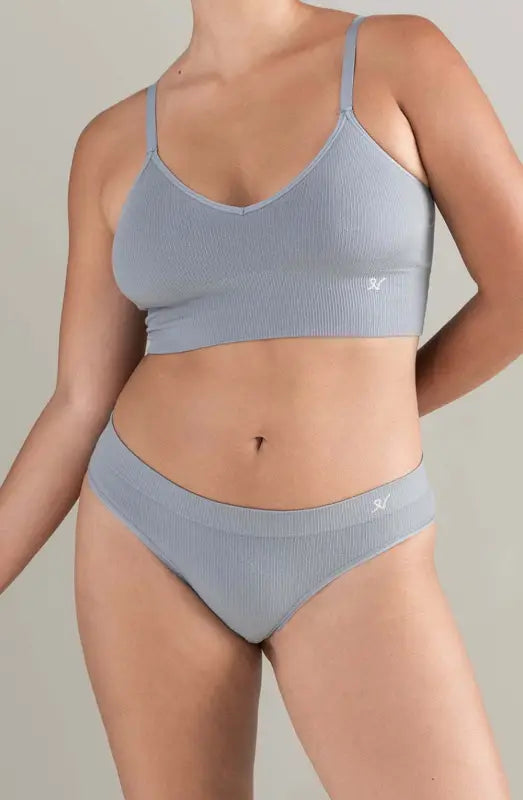 Experience Luxury in TENCEL™ High Leg Briefs in Storm Grey